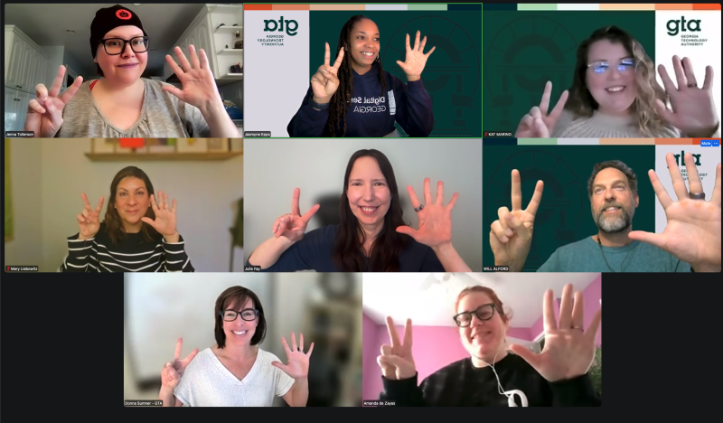 The Office of Digital Services and Solutions Team celebrating Drupal turning 25!