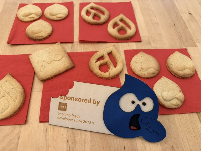 multiple cookies in the shape of Drupal Logos