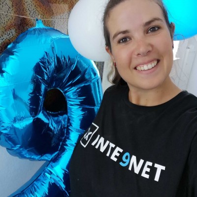 Dorina with new t-shirt from 1xINTERNET