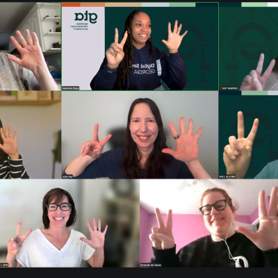 The Office of Digital Services and Solutions Team celebrating Drupal turning 25!